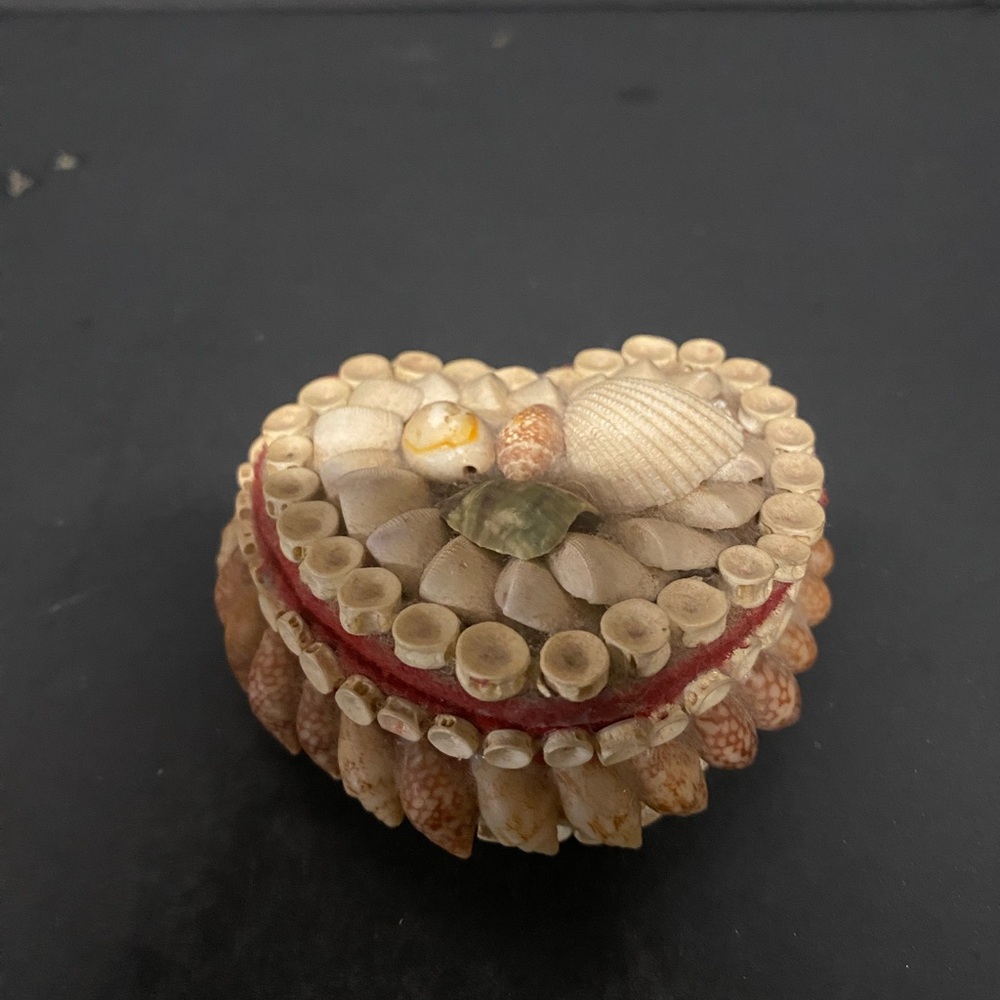 Heart-Shaped Seashell Trinket Box Mermaid